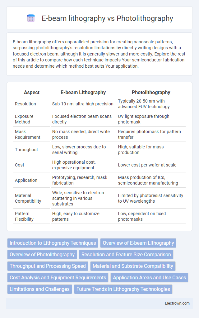 E-beam lithography vs Photolithography in Electronic Materials - What is The Difference?