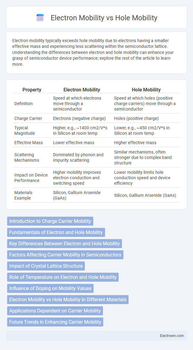 Electron Mobility vs Hole Mobility in Solid-State Electronics - What is The Difference?