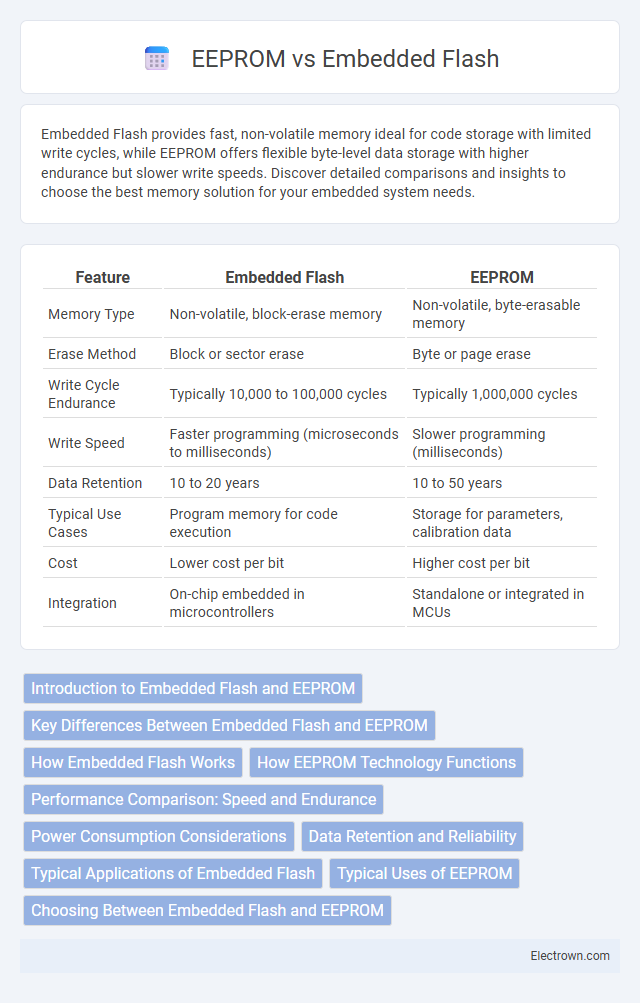 EEPROM vs Embedded Flash in Microelectronics - What is The Difference?