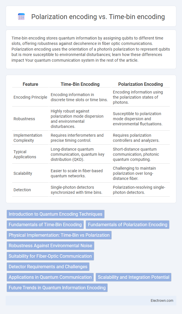 Polarization encoding vs. Time-bin encoding in Quantum Electronics - What is The Difference?