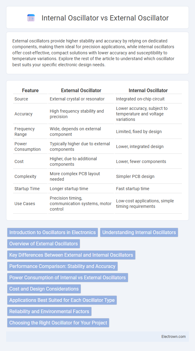 Internal Oscillator vs External Oscillator in Embedded Systems - What is The Difference?