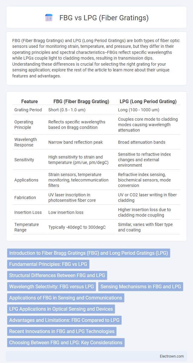 FBG vs LPG (Fiber Gratings) in Electronic Materials - What is The Difference?