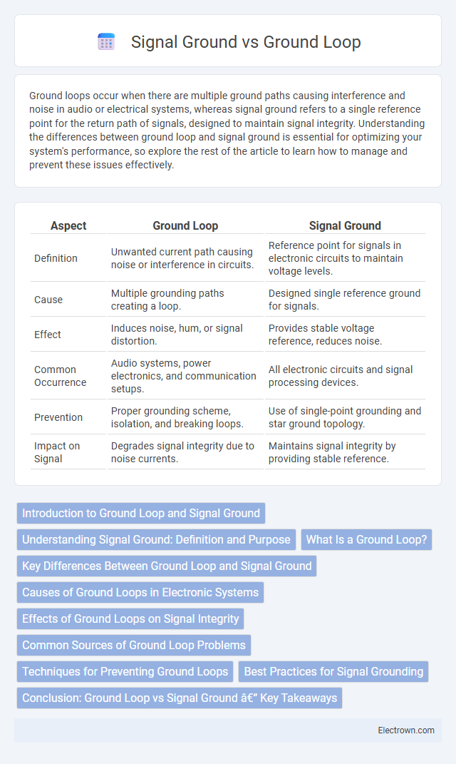 Signal Ground vs Ground Loop in Circuit Design - What is The Difference?