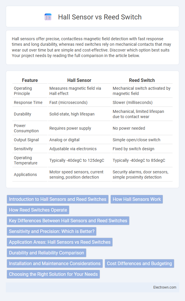 Hall Sensor vs Reed Switch in Semiconductor Devices - What is The Difference?