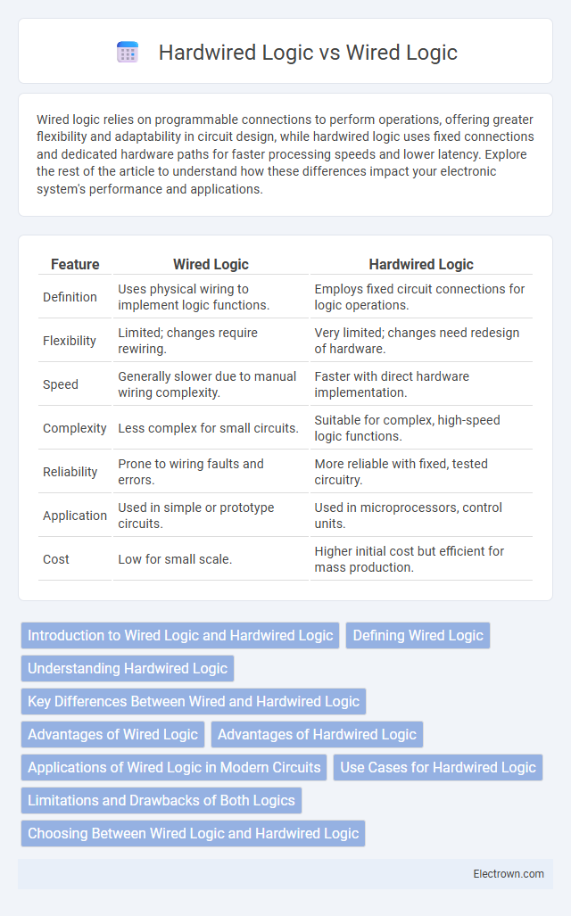 Hardwired Logic vs Wired Logic in Digital Electronics - What is The Difference?