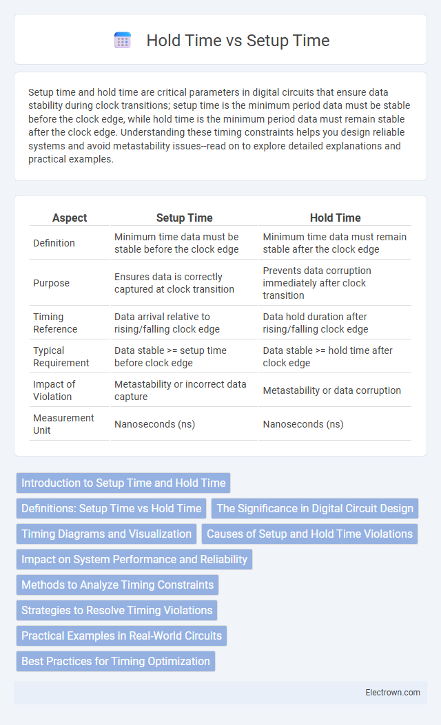 Hold Time vs Setup Time in Digital Electronics - What is The Difference?