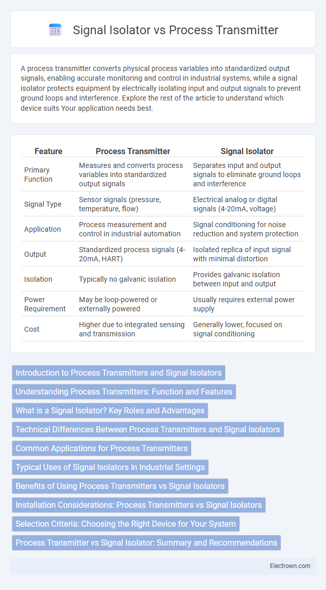 Signal Isolator vs Process Transmitter in Industrial Electronics - What is The Difference?
