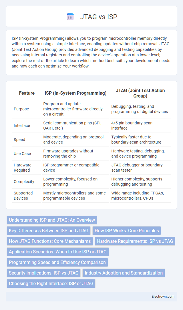JTAG vs ISP in Embedded Systems - What is The Difference?