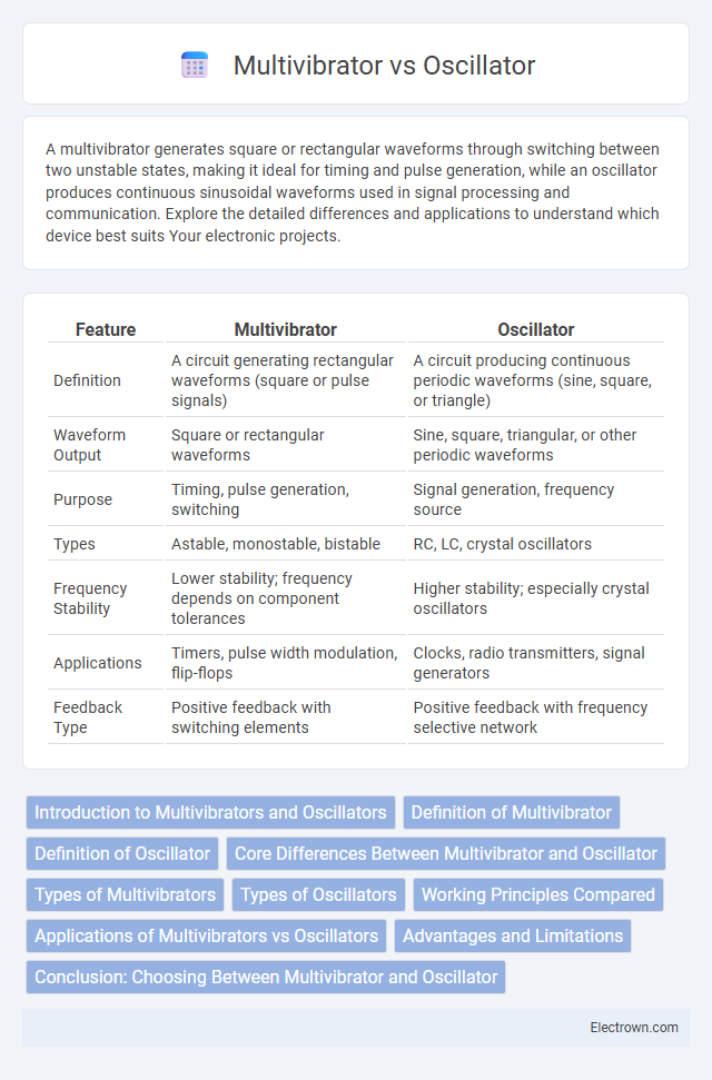 Multivibrator vs Oscillator in Microelectronics - What is The Difference?