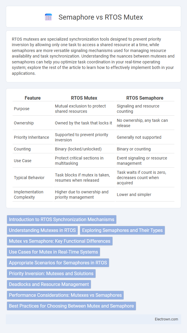 Semaphore vs RTOS Mutex in Embedded Systems - What is The Difference?