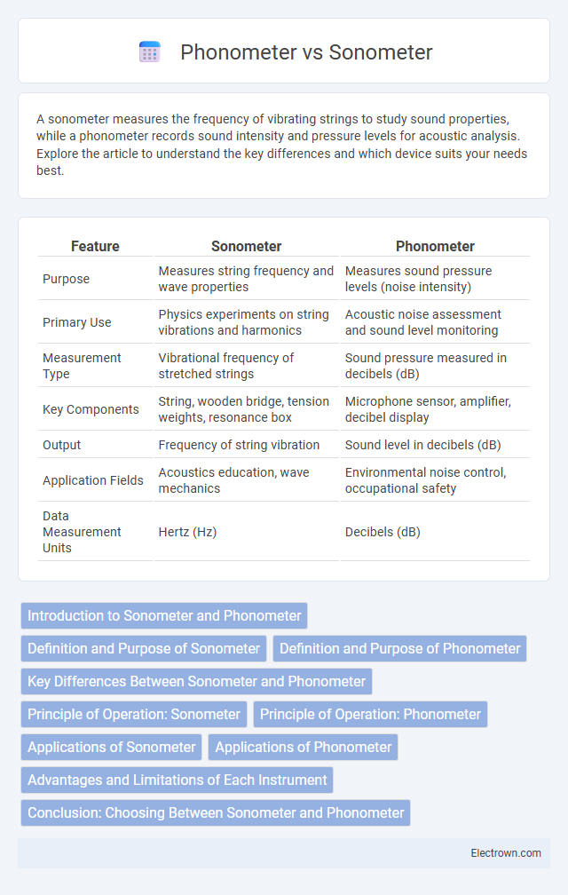 Phonometer vs Sonometer in Biomedical Electronics - What is The Difference?