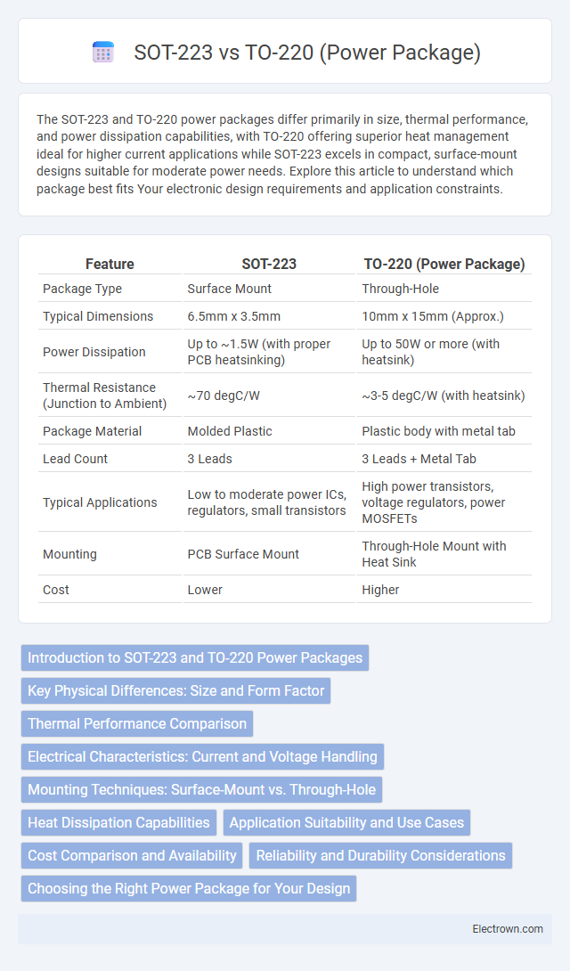 SOT-223 vs TO-220 (Power Package) in Automotive Electronics - What is The Difference?